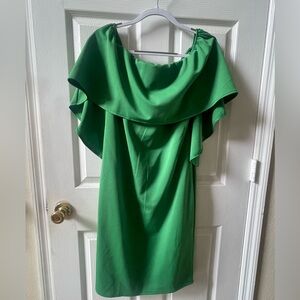 Grace Karin Kelly Green Caplet Off Shoulder Dress L